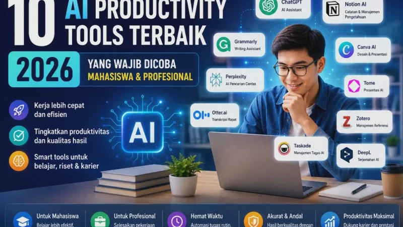 10 AI Productivity Tools Terbaik 2026 yang Wajib Dicoba Mahasiswa & Profesional