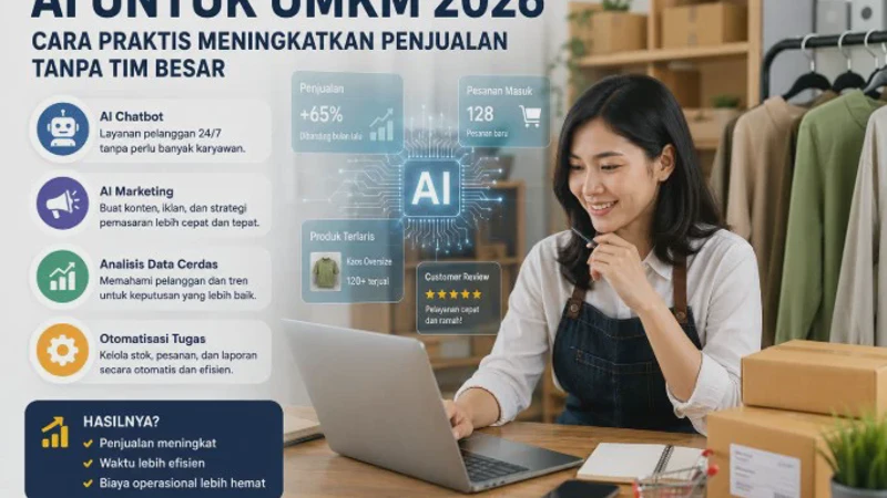 AI untuk UMKM 2026: Cara Praktis Meningkatkan Penjualan Tanpa Tim Besar