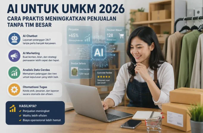 AI untuk UMKM 2026: Cara Praktis Meningkatkan Penjualan Tanpa Tim Besar