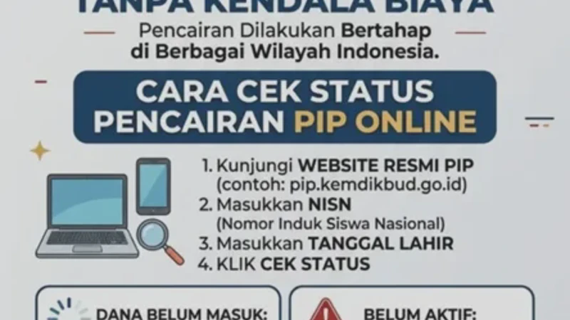 Aktivasi Rekening PIP 2026 Terlambat, Apakah Bantuan Masih Bisa Cair?