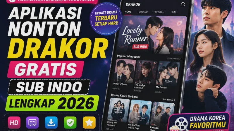 Aplikasi Nonton Drakor Gratis Sub Indo Lengkap 2026