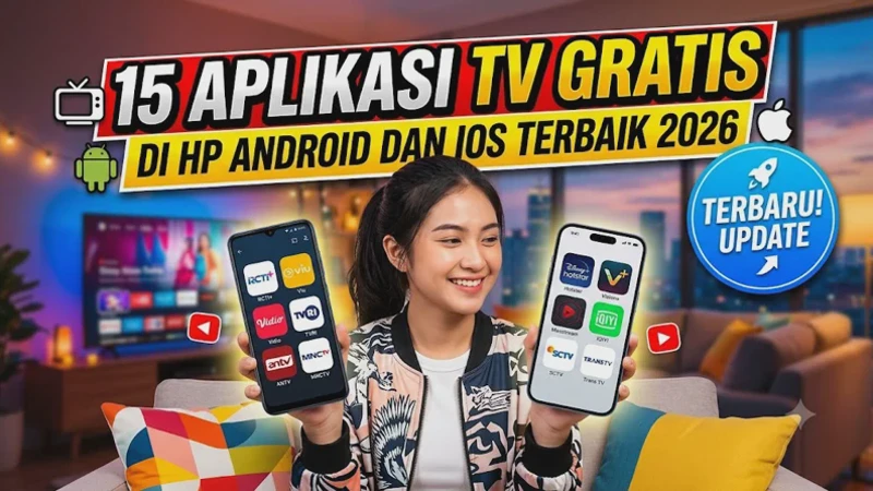 15 Aplikasi TV Gratis di HP Android dan iOS Terbaik 2026