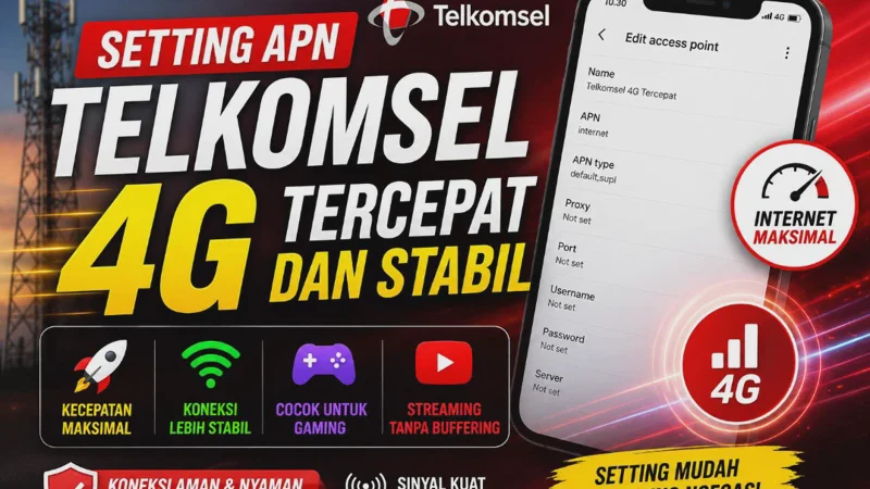 Setting APN Telkomsel 4G Tercepat dan Stabil