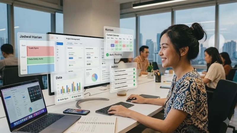 Automasi Kerja Sederhana untuk Admin, Konten, Data, dan Jadwal Harian