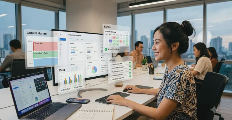 Automasi Kerja Sederhana untuk Admin, Konten, Data, dan Jadwal Harian