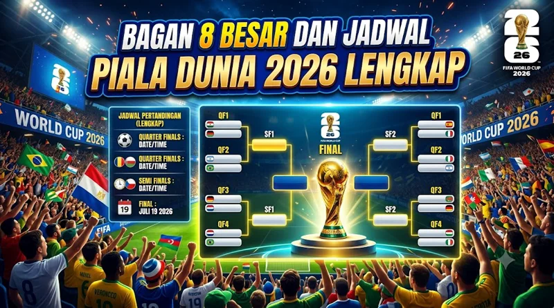 Bagan 8 Besar dan Jadwal Piala Dunia 2026 Lengkap
