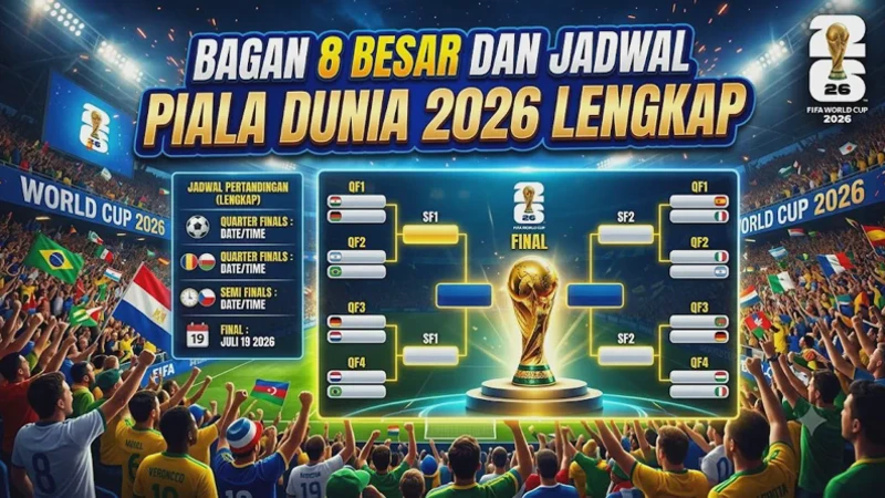 Bagan 8 Besar dan Jadwal Piala Dunia 2026 Lengkap