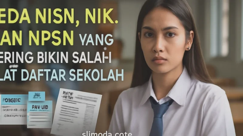 Beda NISN, NIK, dan NPSN yang Sering Bikin Salah Saat Daftar Sekolah