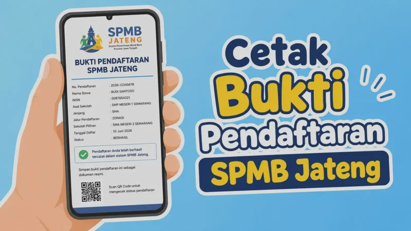 Bukti Lolos SPMB 2026: Cara Cetak dan Dokumen yang Harus Disimpan