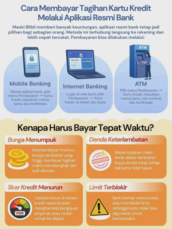Cara Bayar Kartu Kredit Lewat Mobile Banking dan ATM Paling Praktis