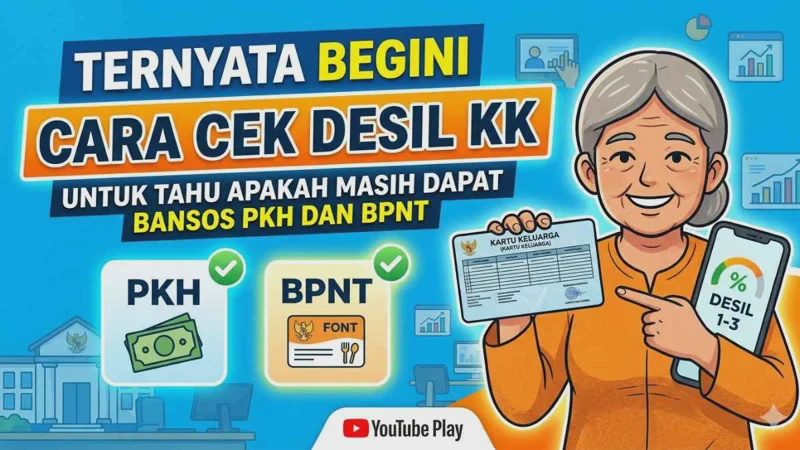 Cara Cek Desil KK Terbaru 2026 untuk Pastikan Bansos PKH dan BPNT Cair ke Rekening