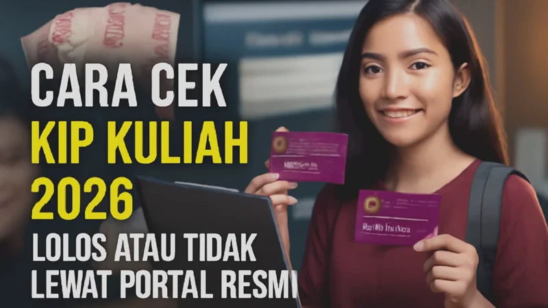 Cara Cek KIP Kuliah 2026 Lolos atau Tidak Lewat Portal Resmi