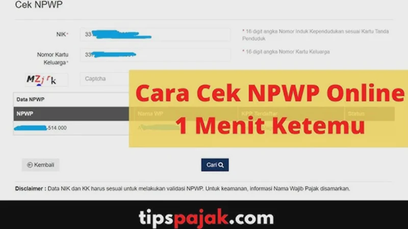 Cara Cek NPWP Online Pakai NIK KTP untuk Memastikan Keaktifan Data