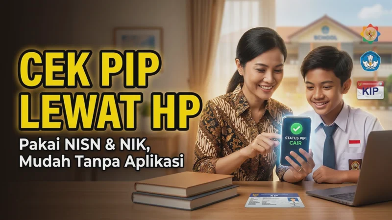Cara Cek PIP Lewat HP Pakai NISN dan NIK, Mudah Tanpa Aplikasi