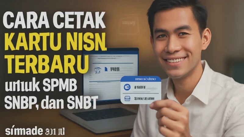 Cara Cetak Kartu NISN Siswa Terbaru untuk SPMB, SNBP, dan SNBT