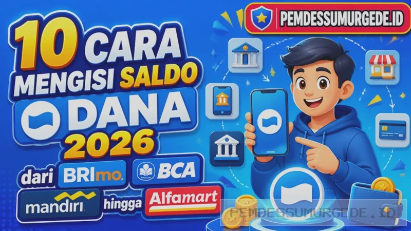 Cara Isi Saldo Dana Lewat ATM dan Mobile Banking Terbaru 2026 Resmi