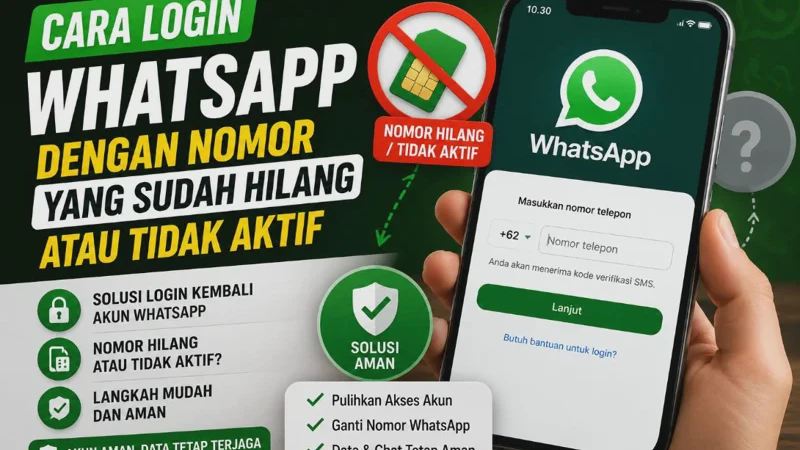 Cara Login WA dengan Nomor yang Sudah Hilang atau Tidak Aktif