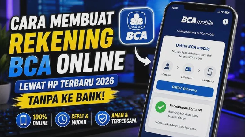 Cara Membuat Rekening BCA Online 2026 Lewat Aplikasi BCA Mobile