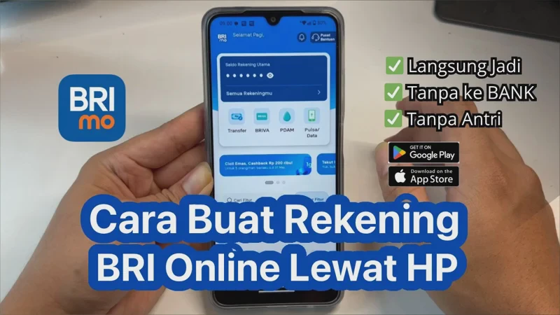 Cara Membuat Rekening BRI Online Terbaru 2026 Lewat Aplikasi BRIMO