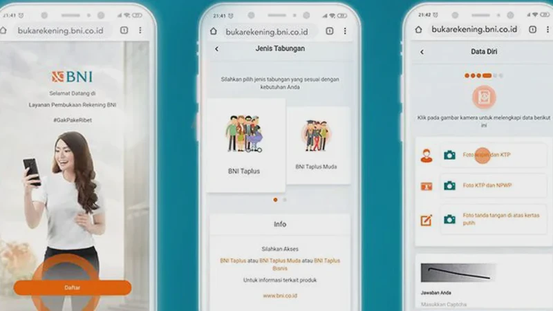 Cara Membuka Rekening Online Tanpa Ke Kantor Cabang Cukup Pakai HP