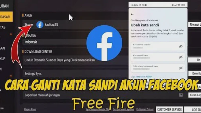 Cara Mengganti Password FF untuk Akun Facebook dan Google