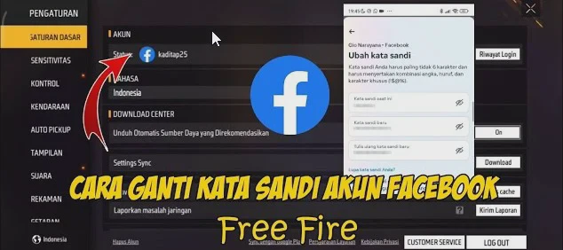 Cara Mengganti Password FF untuk Akun Facebook dan Google