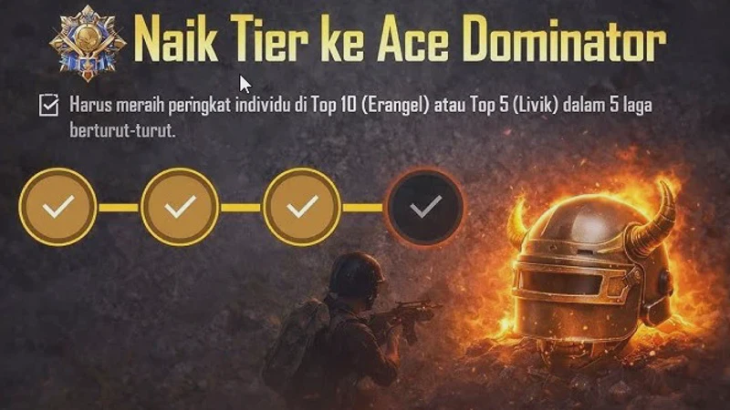 Cara Naik Ace Dominator PUBG Mobile dengan Cepat, Trik Rahasia Agar Rank Tidak Turun