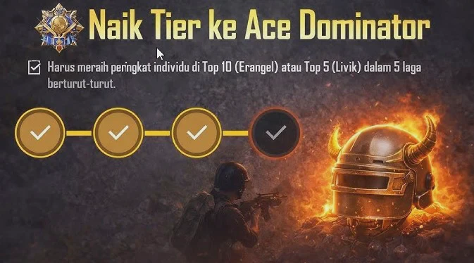 Cara Naik Ace Dominator PUBG Mobile dengan Cepat, Trik Rahasia Agar Rank Tidak Turun
