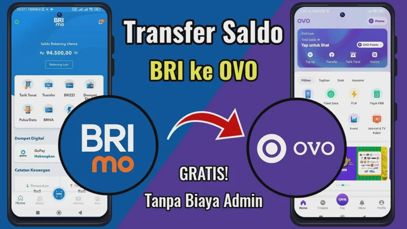 Cara Transfer BRI ke OVO via BRImo Terbaru, Top Up Cepat & Praktis