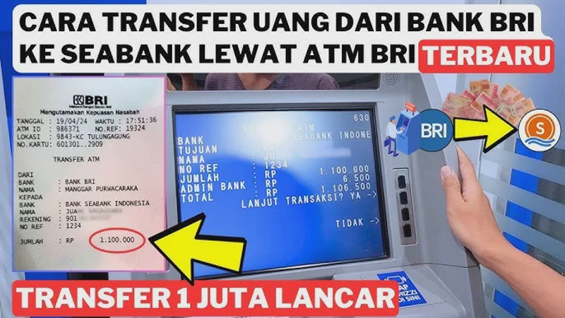 Cara Transfer BRI ke SeaBank via BRImo dan ATM Terbaru yang Praktis