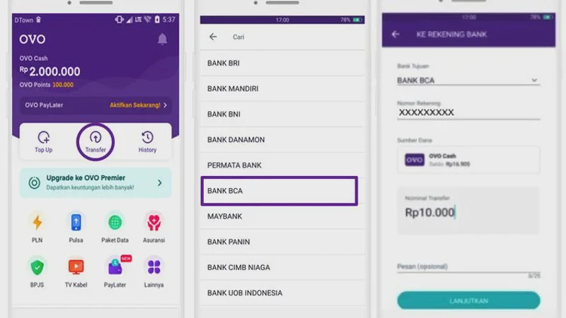 Cara Transfer OVO ke BCA dengan Mudah, Panduan Tarik Saldo Terupdate