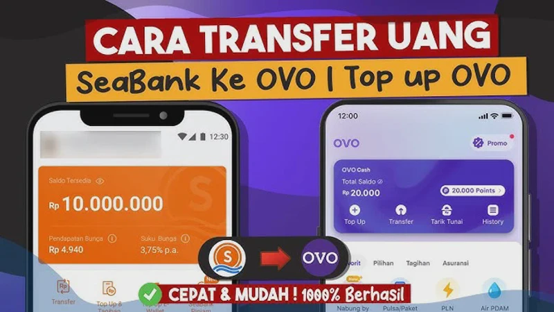 Cara Transfer SeaBank ke OVO Gratis Admin, Tips Top Up Saldo Mudah