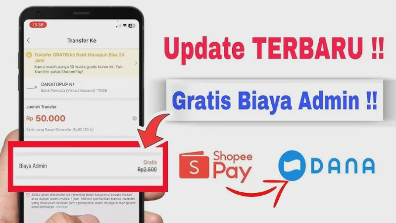 Cara Transfer ShopeePay ke Dana Terbaru 2026 Tanpa Biaya Admin Tambahan