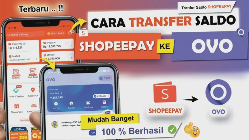 Cara Transfer ShopeePay ke OVO Terbaru 2026 Tutorial Mudah Langsung Cair