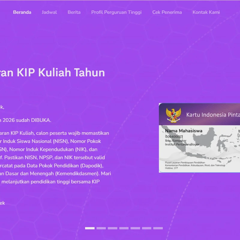 Cara Update Data KIP Kuliah 2026 untuk Daftar Jalur Mandiri