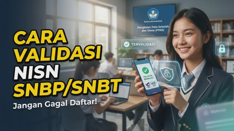 Cara Validasi NISN untuk SNBP dan SNBT Agar Tidak Gagal Daftar