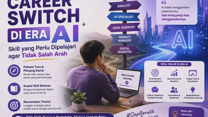 Career Switch di Era AI: Skill yang Perlu Dipelajari agar Tidak Salah Arah