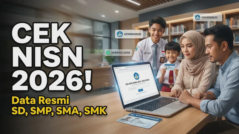 Cek NISN Siswa SD, SMP, SMA, dan SMK 2026 Lewat Data Resmi