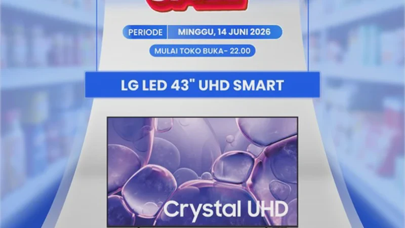 Cek Promo Transmart Full Day Sale: Beli TV Baru Lebih Murah Diskon Rp1 Juta Terbatas!