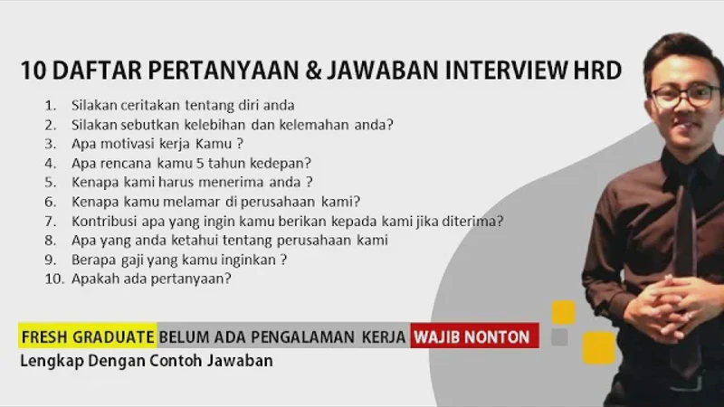 Pertanyaan Interview Kerja yang Sering Muncul dan Cara Menjawab dengan Tenang