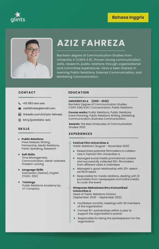 Contoh CV Fresh Graduate Tanpa Pengalaman yang Tetap Menarik untuk HRD