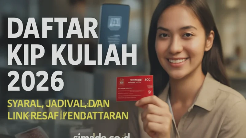 Daftar KIP Kuliah 2026: Syarat, Jadwal, dan Link Resmi Pendaftaran