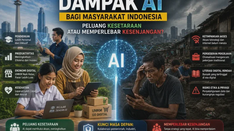 Dampak AI bagi Masyarakat Indonesia: Peluang Kesetaraan atau Memperlebar Kesenjangan?