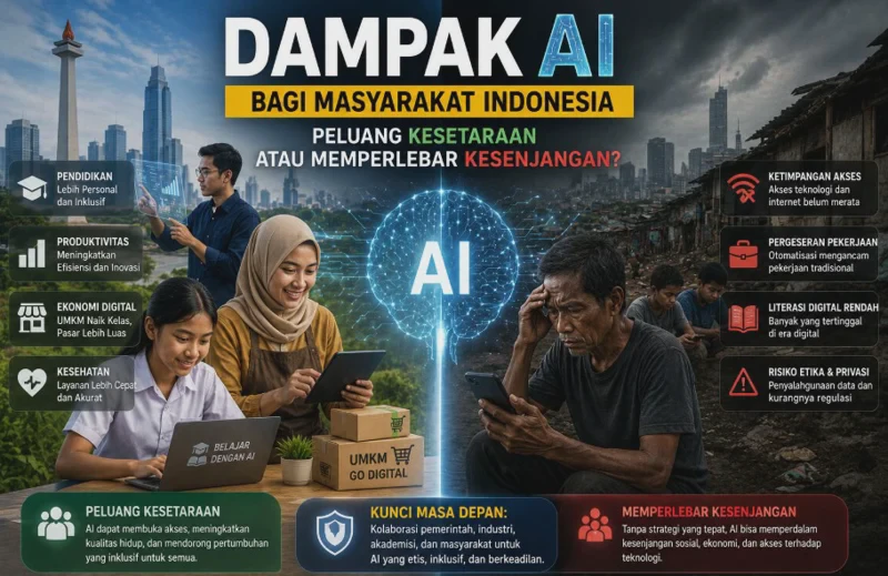 Dampak AI bagi Masyarakat Indonesia: Peluang Kesetaraan atau Memperlebar Kesenjangan?