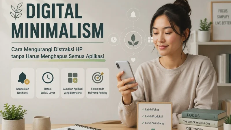 Digital Minimalism: Cara Mengurangi Distraksi HP tanpa Harus Menghapus Semua Aplikasi