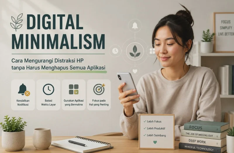 Digital Minimalism: Cara Mengurangi Distraksi HP tanpa Harus Menghapus Semua Aplikasi