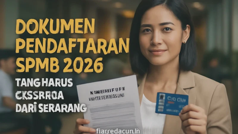 Dokumen Pendaftaran SPMB 2026 yang Harus Disiapkan dari Sekarang