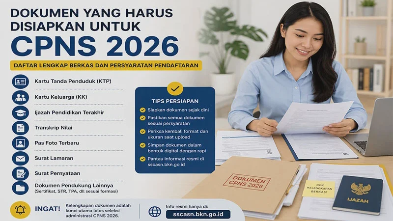 Dokumen yang Harus Disiapkan untuk CPNS 2026: Daftar Lengkap Berkas dan Persyaratan Pendaftaran