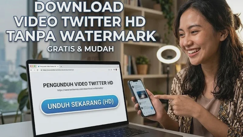 Cara Download Video Twitters HD Gratis Tanpa Watermark