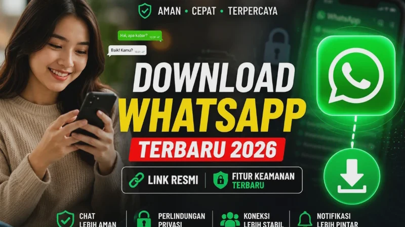 Download WhatsApp Terbaru 2026: Link Resmi + Fitur Keamanan Terbaru
